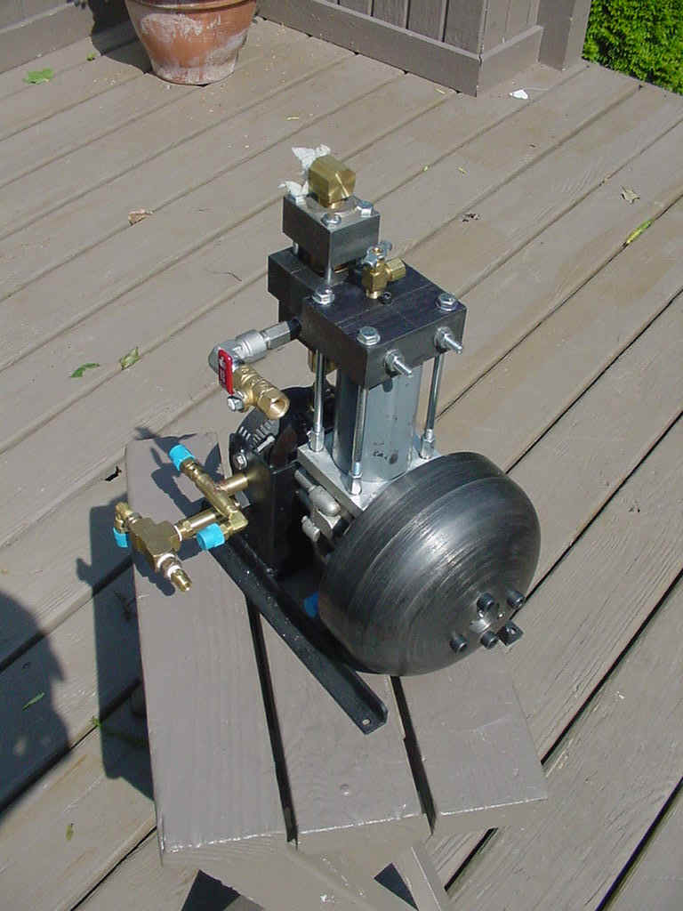 2 Stroke engine conversion, cylinder from a Pneumatic Cylinder