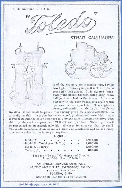 SL Nyitra Engine<br />6HP Piston Valves<br />1902 Toledo Steam Carriage Engine