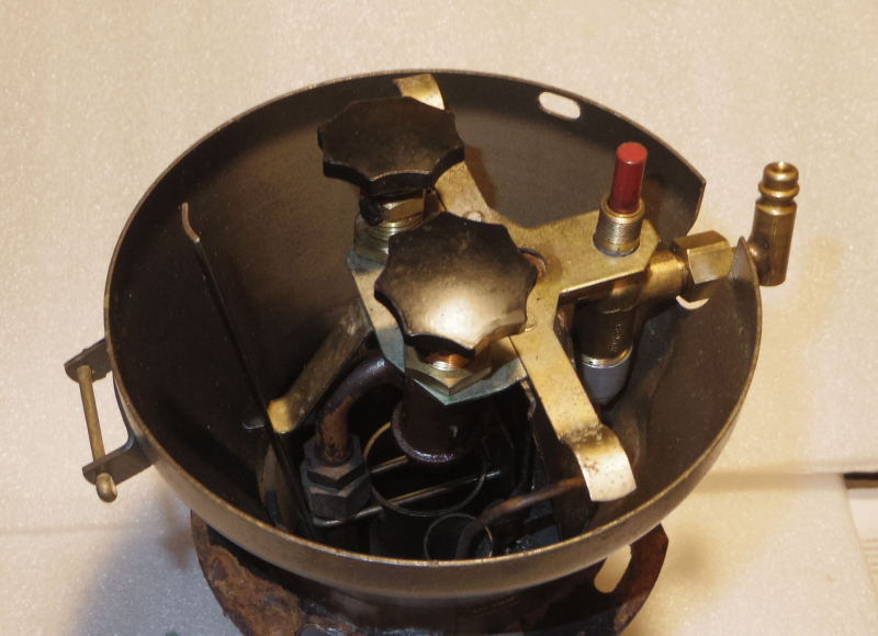 Mixing tube in rear position - burning gasoline, kerosene