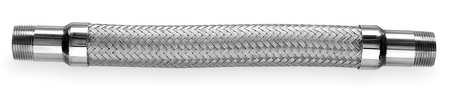 1/2 inch IPS braided  stainless 850F rated