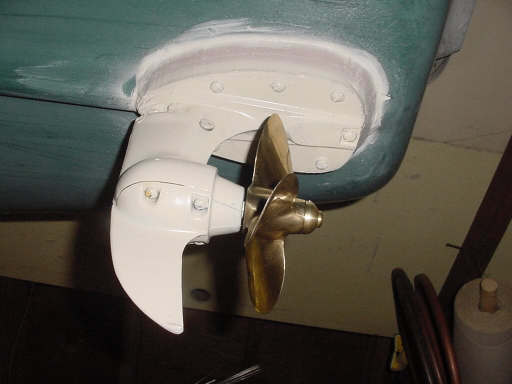 Inboard - Outboard for a Steam Driven Coleman Square Stern  Canoe