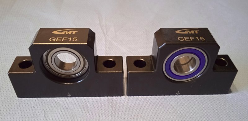 the bearing blocks