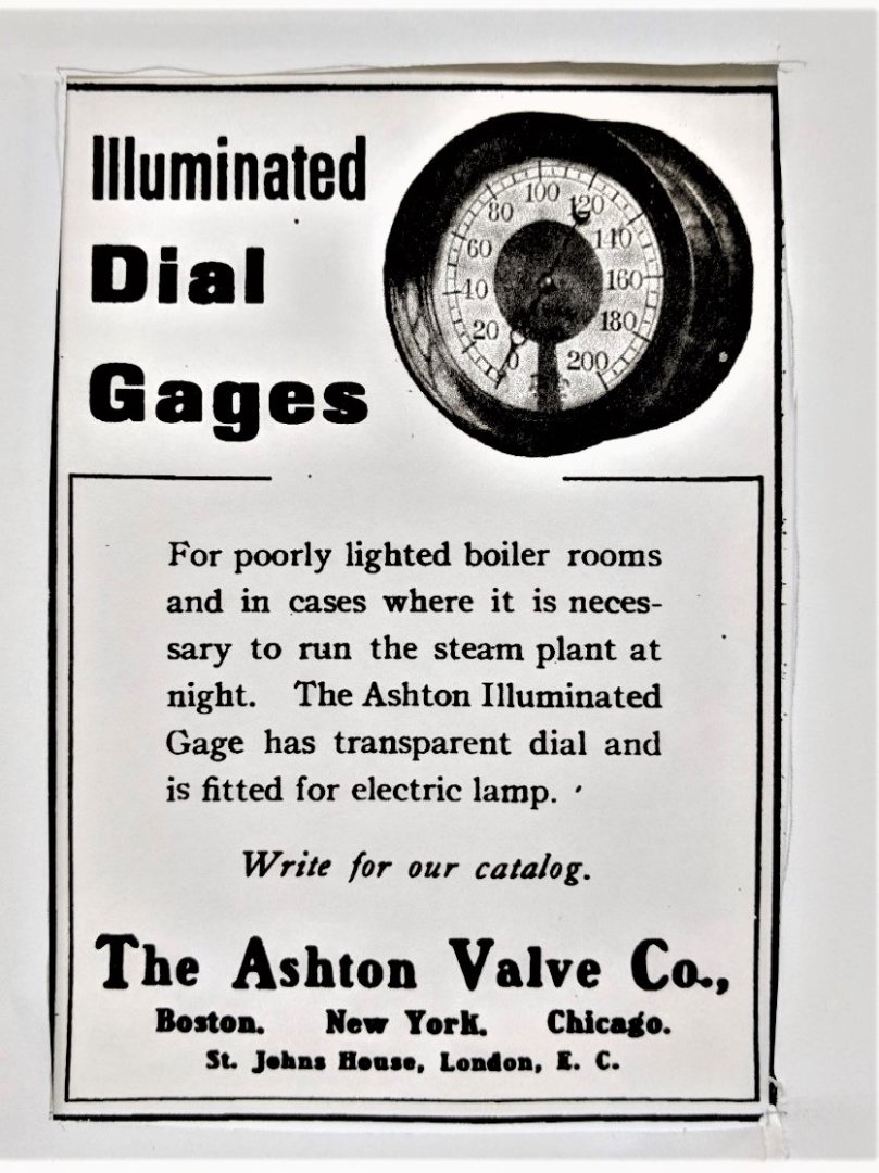 1908 ad for Illuminated gage