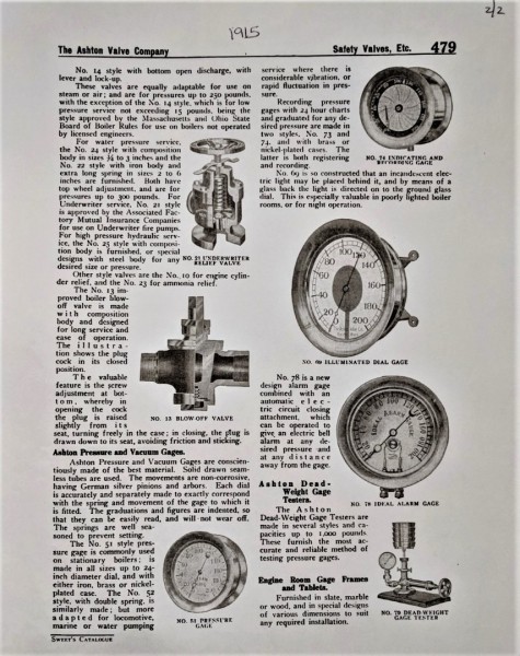 1915 ad featuring Illuminated gage