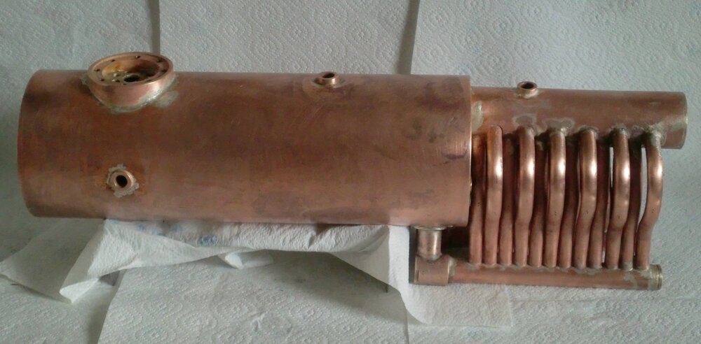 Overall view of the boiler