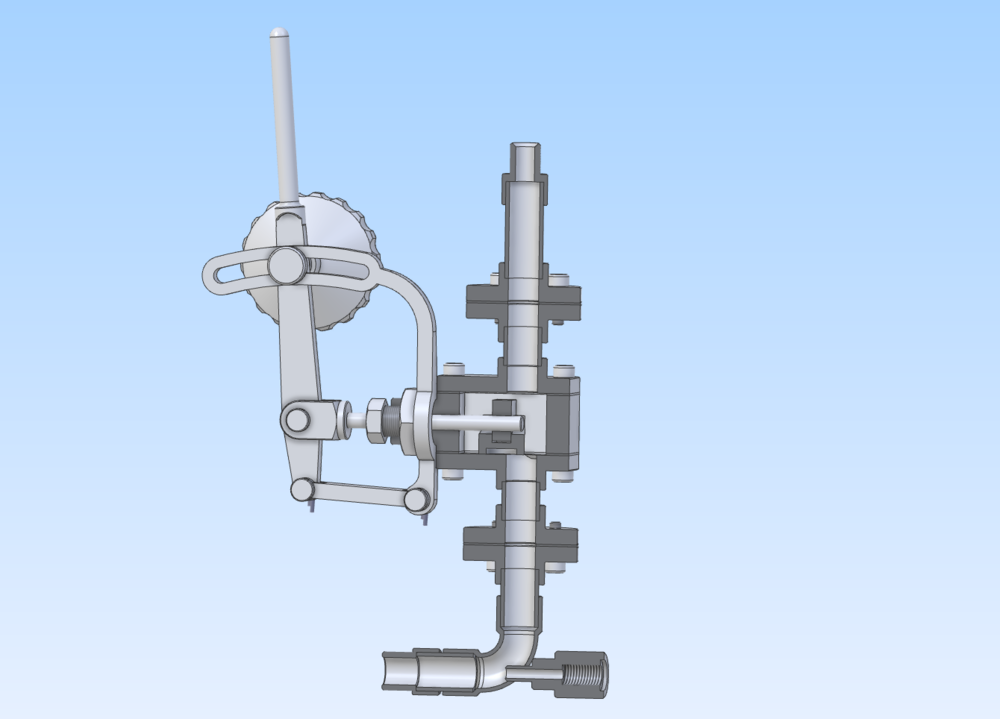 Section through the assembly