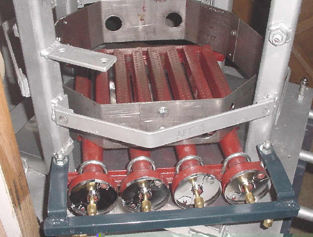 New (actually about 50 years old) gas burners installation