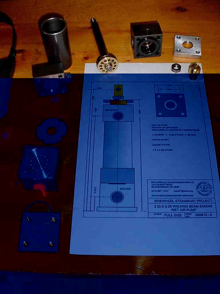 Wet Vacuum Pump operates at 1/2 main piston stroke