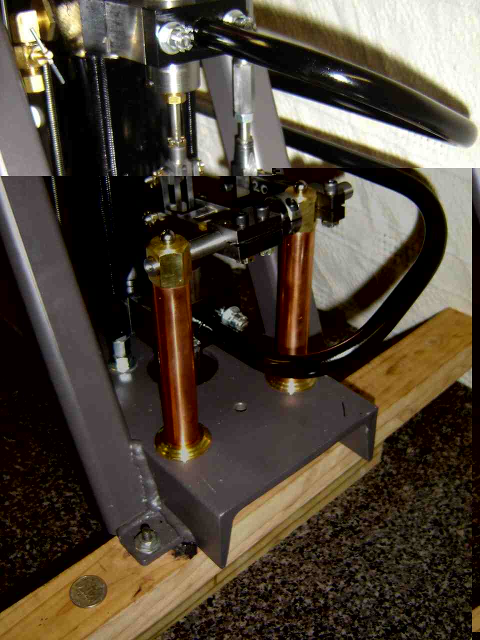 Piston type slide valves are moved by Rocking Shaft