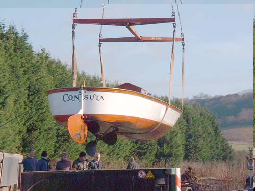 Consuta lifted for inspection/repair