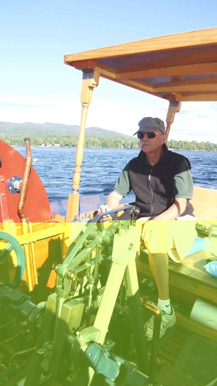 Mr. Sidewheeler, Chris Greaves, at the Controls
