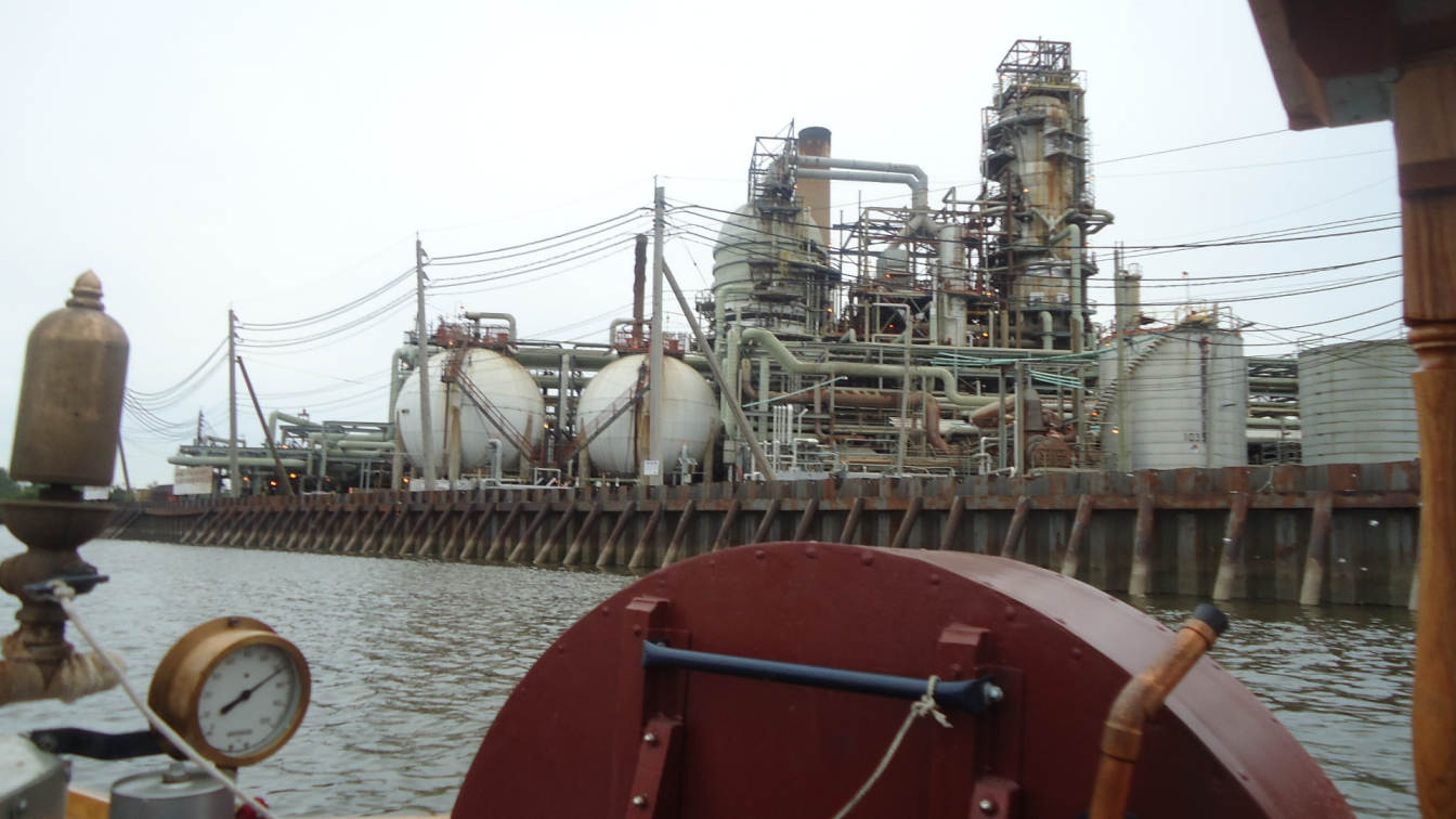 Lower River is 3 miles of refineries, etc.